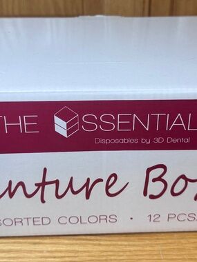 New The Essentials Denture Boxes Assorted Colors 12 Piece Plastic Denture Boxes